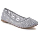 So&reg; Sawfish Women's Ballet Flats, Size: Medium (9.5), Grey