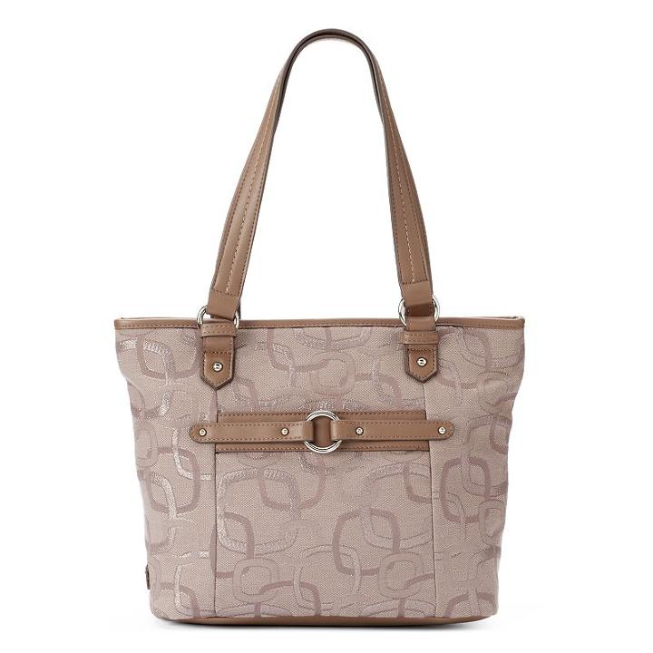 Rosetti Jacquard Belted Tote, Women's, Brown Oth