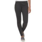 Women's Sonoma Goods For Life&trade; Pull-one Ponte Pants, Size: Medium, Dark Grey