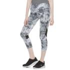 Juniors' So&reg; Mesh Inset Yoga Capri Leggings, Girl's, Size: Xs, White