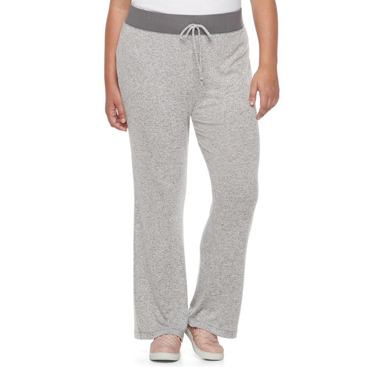 Juniors' Plus Size So&reg; Brushed Lounge Pants, Teens, Size: 2xl, Dark Grey