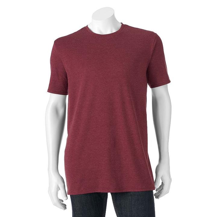 Big & Tall Apt. 9 Core Solid Crewneck Tee, Men's, Size: Xl Tall, Red
