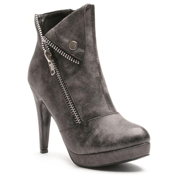 2 Lips Too Too Verify Women's Ankle Boots, Size: Medium (11), Black