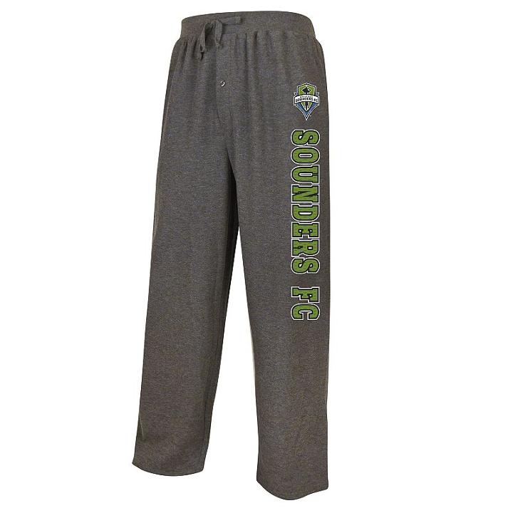 Men's College Concepts Seattle Sounders Knit Pants, Size: Medium, Grey