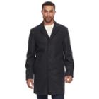 Men's Dockers Full-length Wool-blend Top Coat, Size: Large, Dark Grey