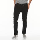 Men's Rawx Slim-fit Moto Stretch Jeans, Size: 38x32, Black