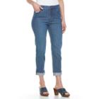 Women's Gloria Vanderbilt Amanda Cuffed Ankle Pants, Size: 10, Light Blue