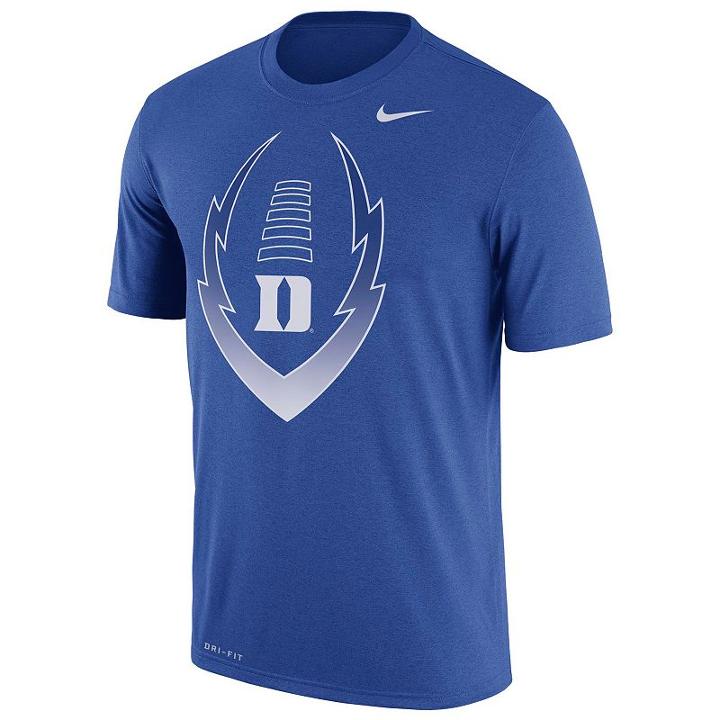 Men's Nike Duke Blue Devils Legend Football Icon Dri-fit Tee, Size: Medium, Multicolor