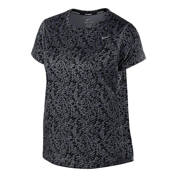 Plus Size Nike Ext Miler Dri-fit Crewneck Running Tee, Women's, Size: 1xl, Grey Other