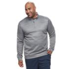 Big & Tall Tek Gear&reg; Regular-fit Performance Fleece Quarter-zip Pullover, Men's, Size: Xxl Tall, Med Grey