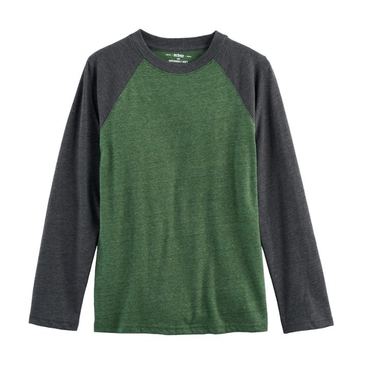 Boys 8-20 Urban Pipeline&reg; Raglan Tee, Size: Small, Med Green