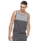 Men's Urban Pipeline Ultimate Colorblock Tank, Size: Xl, Grey (charcoal)