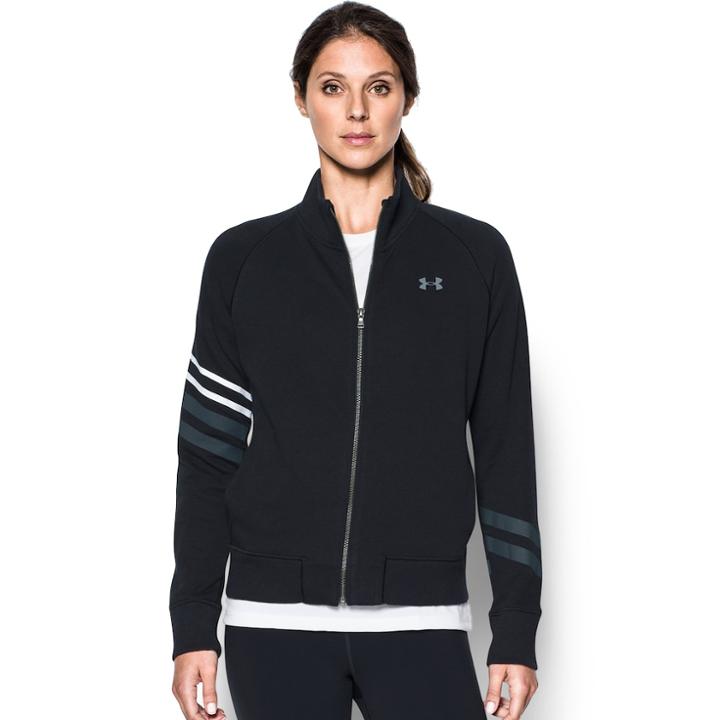Women's Under Armour French Terry Zip-up Jacket, Size: Xs, Oxford