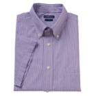 Men's Croft & Barrow&reg; Button-down Collar Dress Shirt, Size: L 16.5-17, Purple