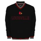 Men's Franchise Club Louisville Cardinals Trainer Windshell Pullover, Size: Xl, Black