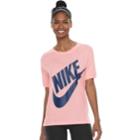 Women's Nike Sportswear Short Sleeve Graphic Top, Size: Large, Red