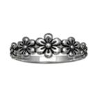 Primrose Sterling Silver Flower Ring, Women's, Size: 9