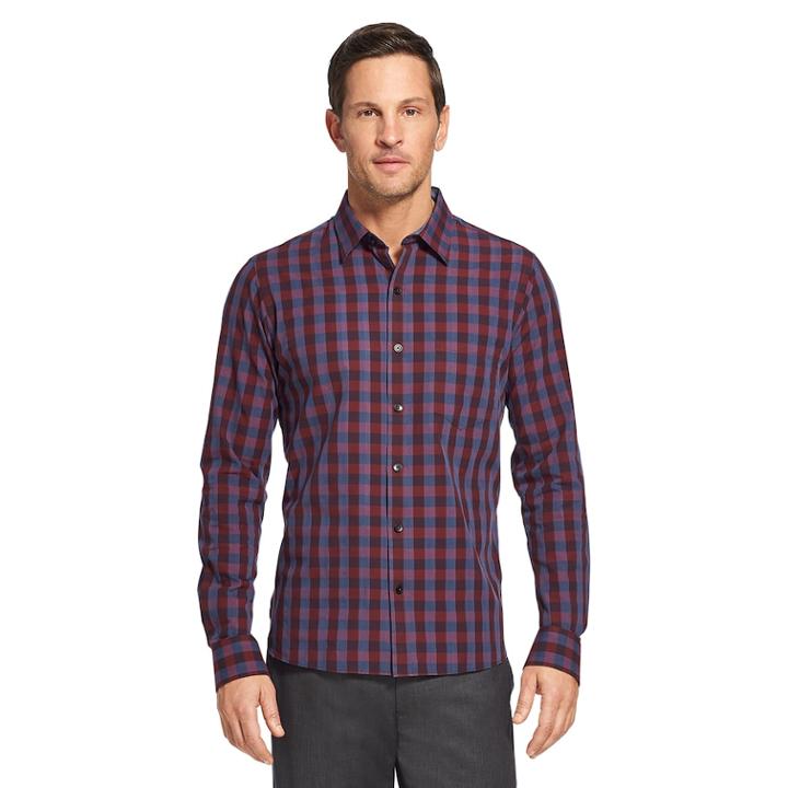 Big & Tall Men's Van Heusen Never Tuck Slim-fit Button-down Shirt, Size: Xxl Tall, Light Blue
