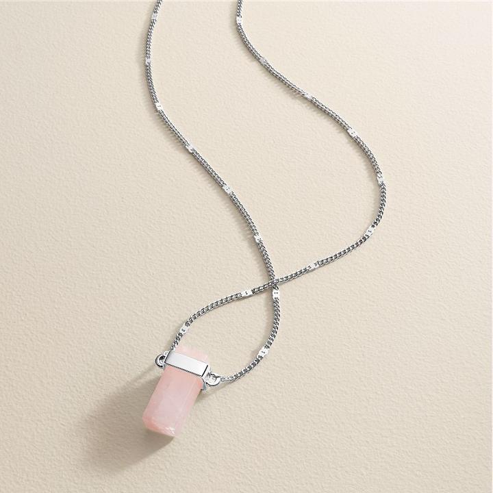 Lc Lauren Conrad Runway Collection Long Pink Rectangle Necklace, Women's