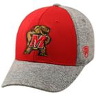 Adult Top Of The World Maryland Terrapins Pressure One-fit Cap, Med Red