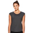 Women's Gaiam Reflection Short Sleeve Yoga Top, Size: Large, White