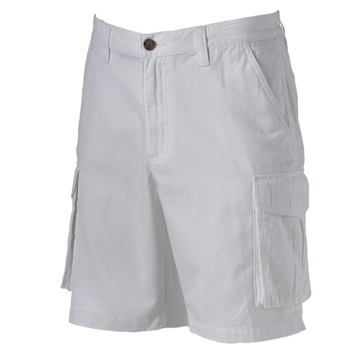 Men's Croft & Barrow&reg; Classic Cargo Shorts, Size: 34, Light Grey