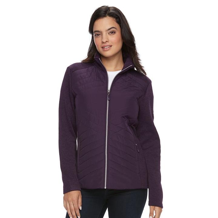 Women's Zeroxposur Scarlett Quilted Jacket, Size: Large, Blackberry