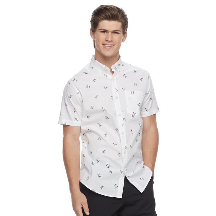 Men's Urban Pipeline&reg; Awesomely Soft Button-down Shirt, Size: Large, White