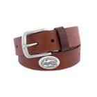 Men's Zep-pro Florida Gators Concho Leather Belt, Size: 34, Brown