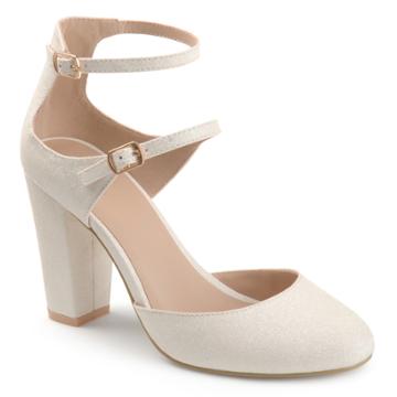 Journee Collection Gadot Women's High Heels, Size: Medium (6.5), White