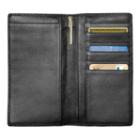 Royce Leather Checkbook Wallet, Adult Unisex, Black