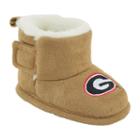Baby Georgia Bulldogs Booties, Infant Unisex, Size: 9-12months, Brown