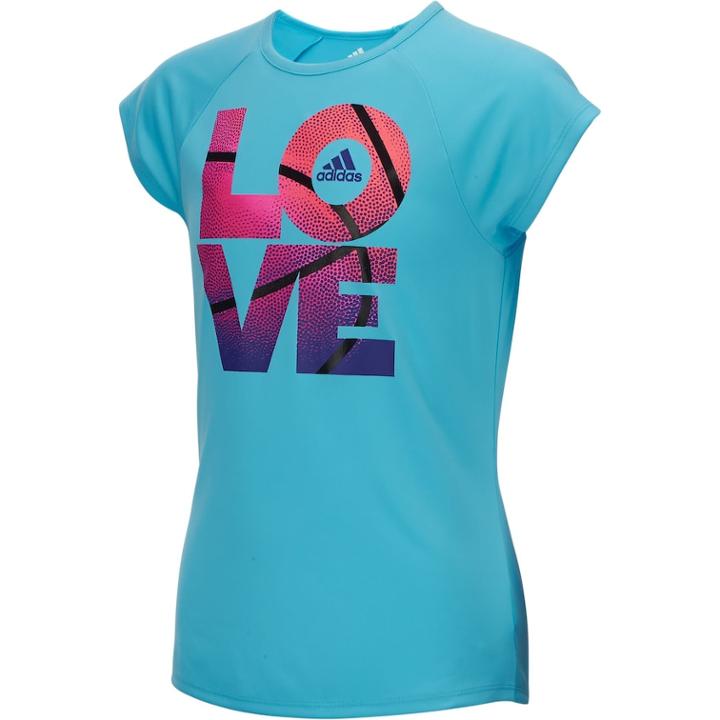 Girls 7-16 Adidas Short Sleeve Extraordinary Tee, Size: Large, Dark Blue
