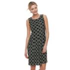 Women's Croft & Barrow&reg; Print Pleated Shift Dress, Size: Medium, Black