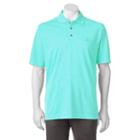 Men's Pebble Beach Classic-fit Textured Performance Golf Polo, Size: Small, Turquoise/blue (turq/aqua)