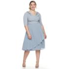 Plus Size Chaya Embellished Fit & Flare Dress, Women's, Size: 24 W, White Oth