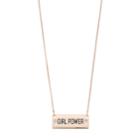Lc Lauren Conrad Girl Power Short Necklace, Dark Pink