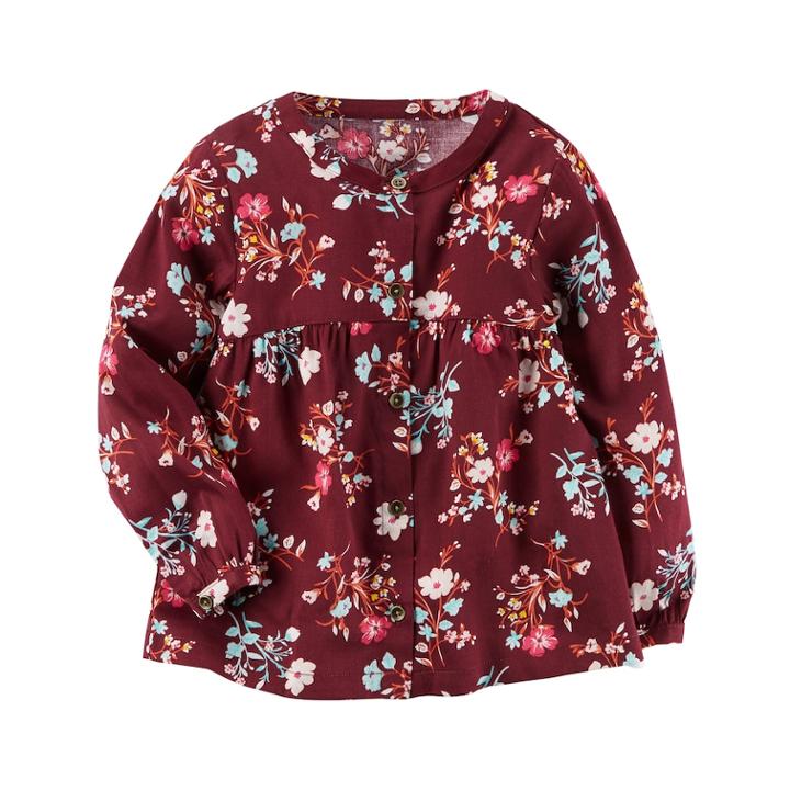 Girls 4-8 Carter's Floral Top, Size: 7, Print