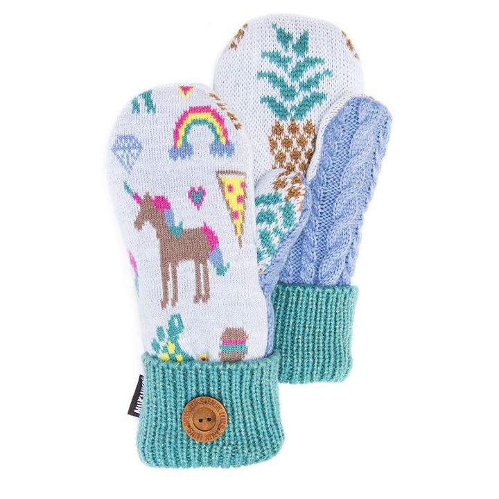 Women's Muk Luks Everything Pot Holder Mittens, Size: Fits Most, White