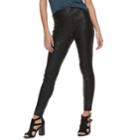 Women's Rock & Republic&reg; Coated Crackle Leggings, Size: Xl Long, Black