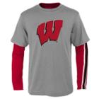 Boys 8-20 Wisconsin Badgers Squad Tee Set, Boy's, Size: L(14/16), Red