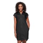 Women's Apt. 9&reg; Poplin Shirtdress, Size: 0, Black