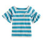 Girls 4-12 Sonoma Goods For Life&trade; Bell-sleeved Raglan Top, Size: 7, Blue (navy)