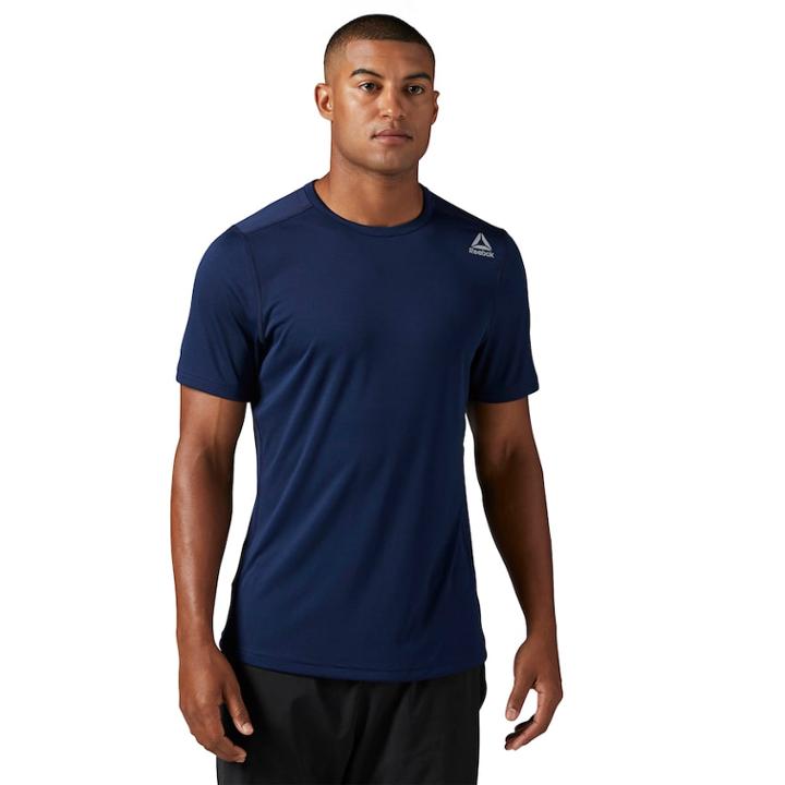 Men's Reebok Wor Tech Tee, Size: Large, Dark Blue