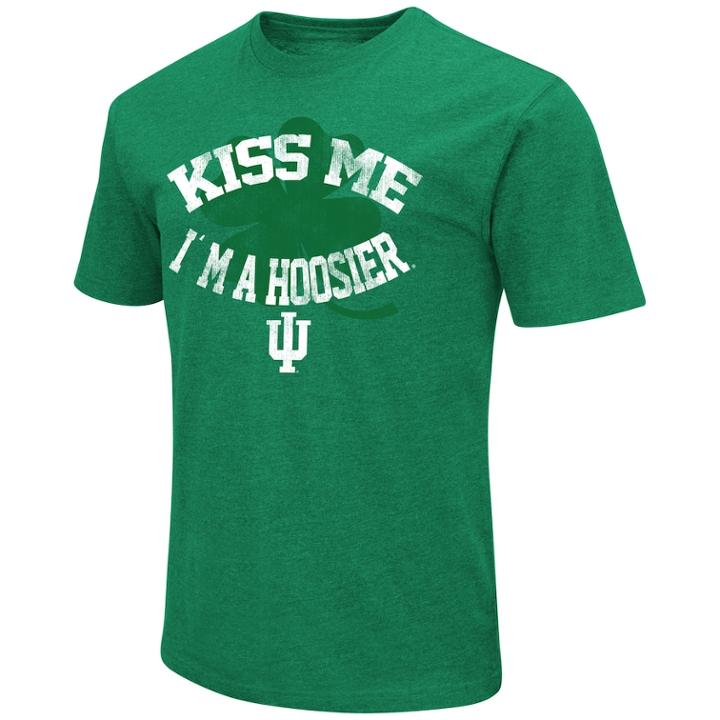 Men's Colosseum Indiana Hoosiers St. Patrick's Day Tee, Size: Medium, Green