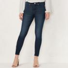 Women's Lc Lauren Conrad Feel Good Super Skinny Midrise Jeans, Size: 10, Blue