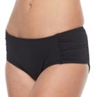 Women's Apt. 9&reg; Ruched Hipster Bikini Bottoms, Size: Large, Black