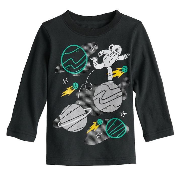 Baby Boy Jumping Beans&reg; Softest Graphic Tee, Size: 24 Months, Black
