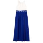 Girls 7-16 Iz Amy Byer Halter Lace Maxi Dress, Girl's, Size: 10, Brt Blue
