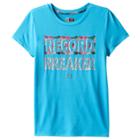 Girls 7-16 Rbx Motivation Foil Graphic Tee, Size: Small, Brt Blue
